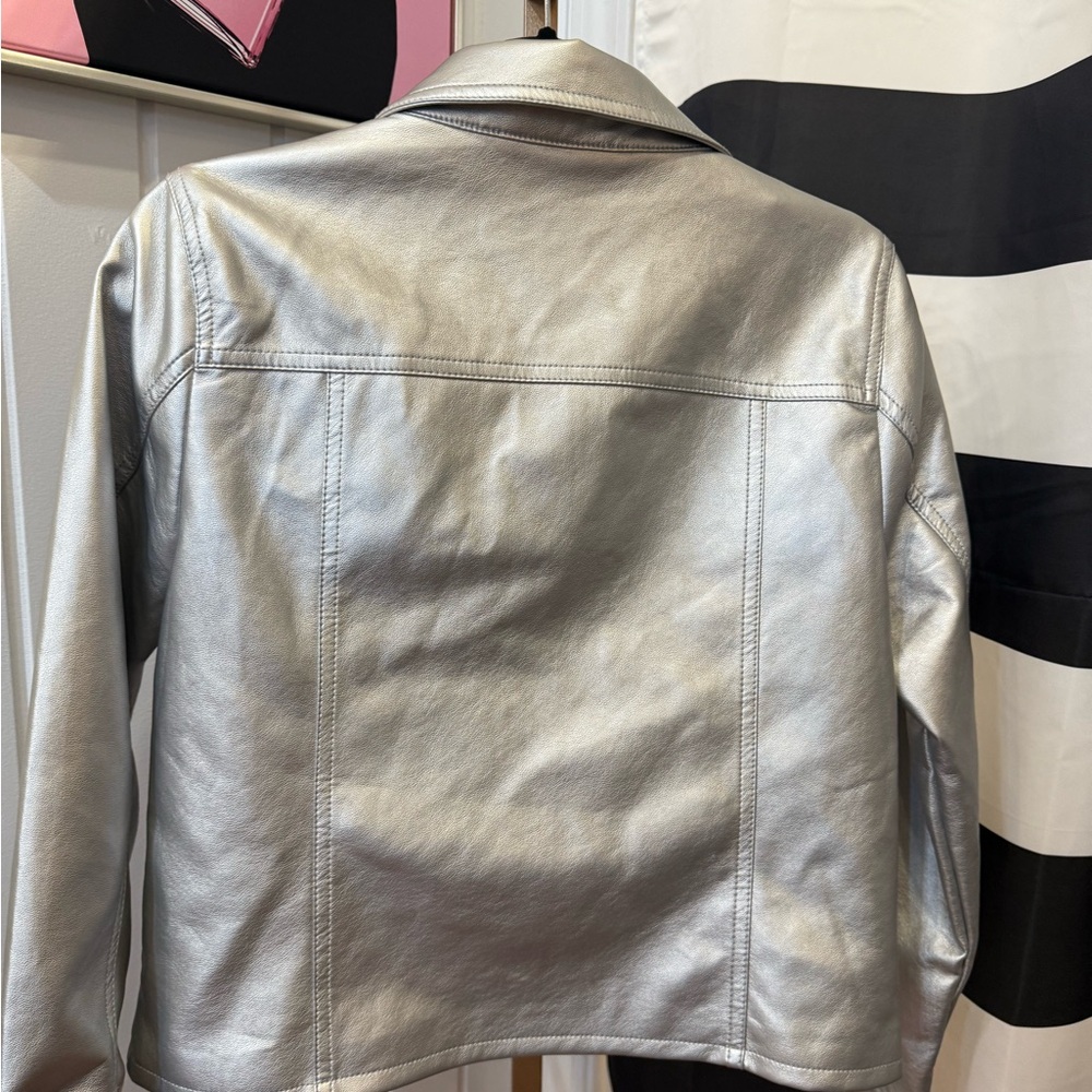 NWT Kenneth Cole Silver Women's Jacket - Picture 5 of 5